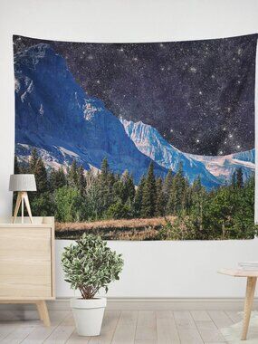 Surreal Space Wall Tapestry, Large Nature Lover Hippie style